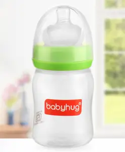 Babyhug Wide Neck Feeding Bottle Green - 150 ml