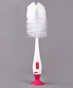 Babyhug 2 In 1 Bottle & Nipple Cleaning Brush - Pink