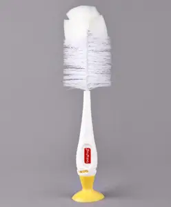 Babyhug 2 In 1 Bottle & Nipple Cleaning Brush - Yellow