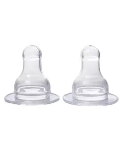 Babyhug Silicone Nipple Fast Flow - Pack of 2