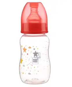 Mee Mee Eazy Flo Premium Baby Feeding Bottle Red - 125 ml