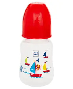 Mee Mee Eazy Flo Premium Baby Feeding Bottle Red - 125 ml