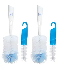Mee Mee Bottle & Nipple Cleaning Brush Pack of 2 - Blue White