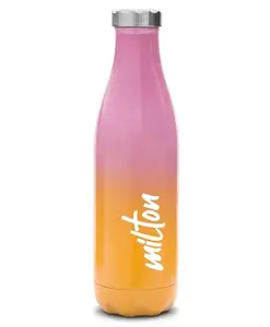Milton PRUDENT 500 Thermosteel Hot & Cold Water Bottle Pink - Orange - 500 ML