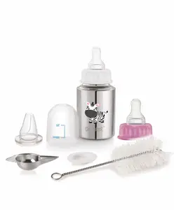 Dr. WateR Dr.WateR Feeding Bottle Kit with Cleaning Brush Zebra Print - 150 ml