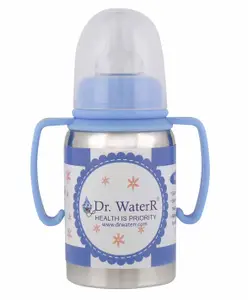 Dr. WateR Dr.WateR Twin Handle Feeding Bottle Blue - 150 ml