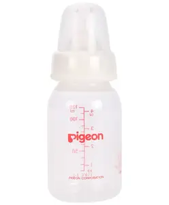 Pigeon Plastic Peristaltic Feeding Bottle With Small Nipple - 120 ml