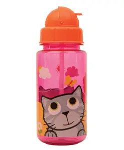 Tum Tum Flip Top Water Bottle Bluebell - Pink & Orange