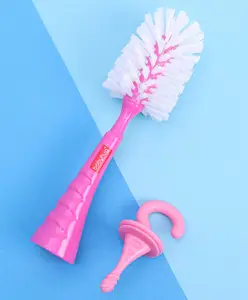 Babyhug Bottle Cleaning & Nipple Brush - Pink