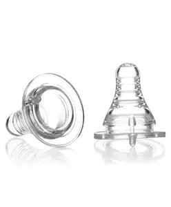 Babyhug Standard Neck Silicone Nipple Fast Flow - Pack of 2
