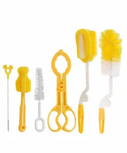 Adore Ultimate Bottle Cleaning Kit Pack of 6 - ( Colour May Vary )