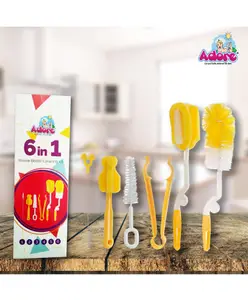 Adore Wowie Bottle Cleaning Kit Pack of 6 - ( Colour May Vary )