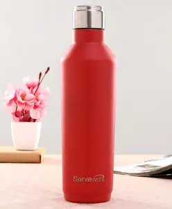 Servewell Alaska Single Wall Water Bottle Red - 820 ml