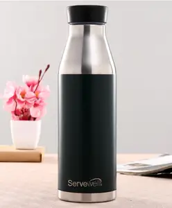 Servewell Fiji Stainless Steel Vacuum Water Bottle Blue - 600 ml