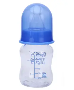Mee Mee Plastic Premium Feeding Bottle Blue - 70 ml