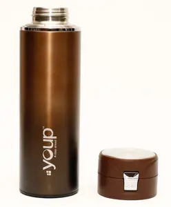Youp Thermosteel Insulated Metallic Brown Water Bottle Brown Miracle - 500 ml