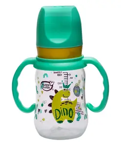 Buddsbuddy BPA Free Baby Feeding Bottle with Handle Green - 125 ml