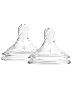 Dr. Brown's Dr Browns Level 4 Wide Neck Silicone Options and Teats - Pack of 2
