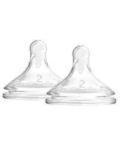 Dr. Brown's Dr Browns Level 2 Wide Neck Silicone Options and Teats - Pack of 2