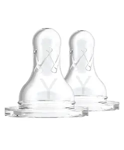 Dr. Brown's Y- cut Natural Flow Silicone Narrow Teats Pack of 2 - White