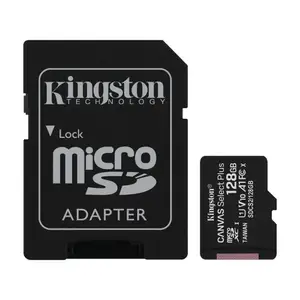 Kingston Canvas Select Plus 128GB microSD Card Class 10 UHS-I speeds up to 100MB/s