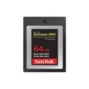 Sandisk 64GB Extreme Pro CFexpress Type B XQD Card 1500MB Read 800mb Write Speed