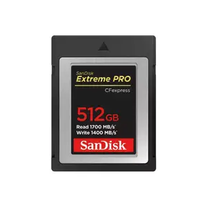 SanDisk Extreme Pro CFexpress 512GB XQD Card Class 10 1700 MB/s Memory Card
