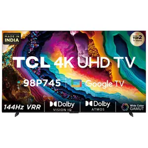 TCL 249 cm (98 inches) 4K Ultra HD Smart LED Google TV 98P745