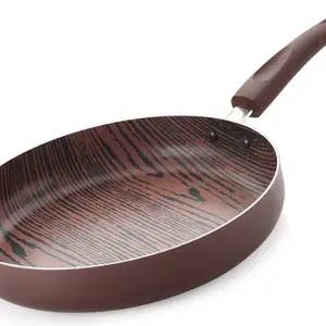 Nirlon Woody Non Stick Aluminium Non Induction Fry Pan 24cm [Color-Wood] price in India.