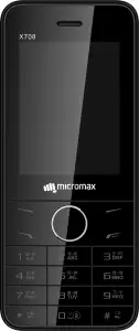 Micromax X708 (Black+Grey) price in India.