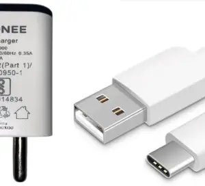 GIONEE GNA98-5V2000+GC1C 10 W 2 A Mobile Charger with Detachable Cable(White, White, Cable Included)
