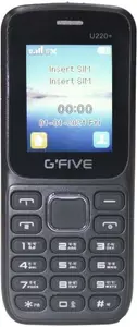 Gfive U220+ (Dual SIM, 1000 mAh Battery, 1.8 Inch Display, Black,Grey) price in India.