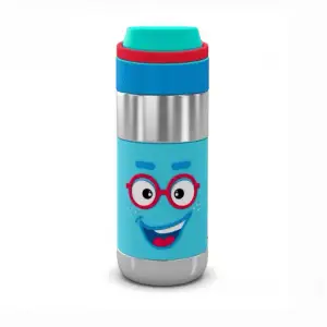 Rabitat Clean Lock Insulated Stainless Steel Sipper Water Bottle Sparky 410 ml For Kids of Age 4Y+, Multicolour
