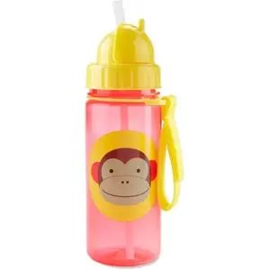 Skip Hop Zoo Straw Bottle Monkey 18M+, Multicolour