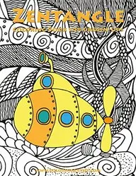 Zentangle Coloring Book for Grown-Ups 1 (Volume 1)