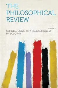 The Philosophical Review Volume 2 price in India.