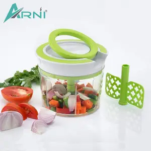 Vegetable Chopper, Stainless Steel Blade, Plastic Handle, 25 cm