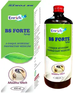 Enrich Plus BS Forte Syrup(Pack of 2 )A unique Herbal Proprietary Medicine 450ml price in India.
