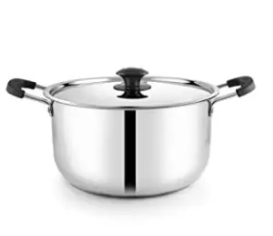 PNB Kitchenmate Romano Stewpan 25.5 cm Induction Base (Thickness: 0.7 mm, Capacity: 5.5 LTR.)