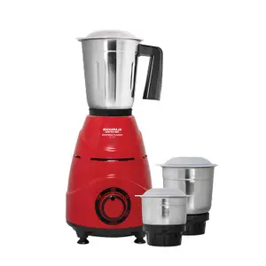 Mabron 3 Jar 500W Mixer Grinder with Large Size Jars, Break Resistant Polycarbonate Transparent Jar_M16