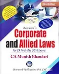 Bestwords Corporate & Allied Laws For Ca Final May 2017 Exams by Munish Bhandari