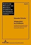 Anlegerschutz bei Zertifikaten (German Edition) by Alexander Fritzsche
