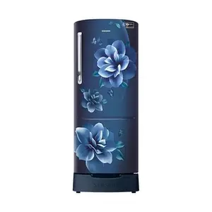Samsung 3 Star 223 Litres Direct Cool Single Door Refrigerator with Digital Inverter Compressor (Camellia Blue,RR24C2823CU/NL)
