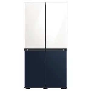 Samsung BESPOKE 670 Liters 4 Door Flex French Door Refrigerator with Triple Cooling, Precise Cooling, Flexible Storage, Dual Tone Design (RF63A91C377)