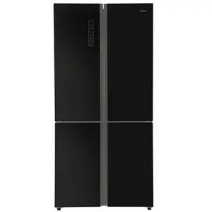Haier 712 Litres Side By Side French Door Refrigerator with Convertible Freezer, Inverter Compressor (HRB-738BG, Black Glass)