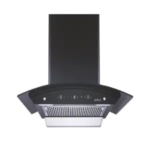 Elica WDFL 606 HAC MS Nero Chimney with 3 Speed Motion Control, Heat Auto-Clean Technology, Touch Control Panel, Filterless Chimney, Motion Sensor