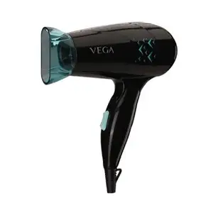 Vega Glow Glam 1000 W Hair Dryer with 2 Temperature Settings, Black (VHDH-26)