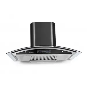 Sunflame Innova 60 cm Chimney with Feather Touch Control, Baffle Filter, Oil Collector (Black)