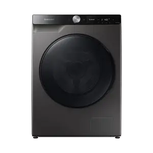 Samsung 8/6 Kg Fully Automatic Front Load Washer Dryer with WiFi Embedded, Hygiene Steam & Ecobubble Technology (WD80T604DBX, Inox)
