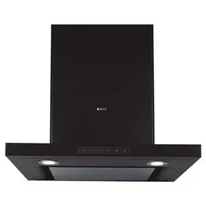 Elica Spot H4 Trim EDS HE LTW 60 Nero T4V LED Chimney with EDS3 Technology, Deep Silence Mechanism, LED Lamps, 3D Filter, Touch Control (Black)